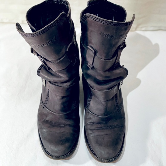 Superdry Leather moto boots - Picture 3 of 4